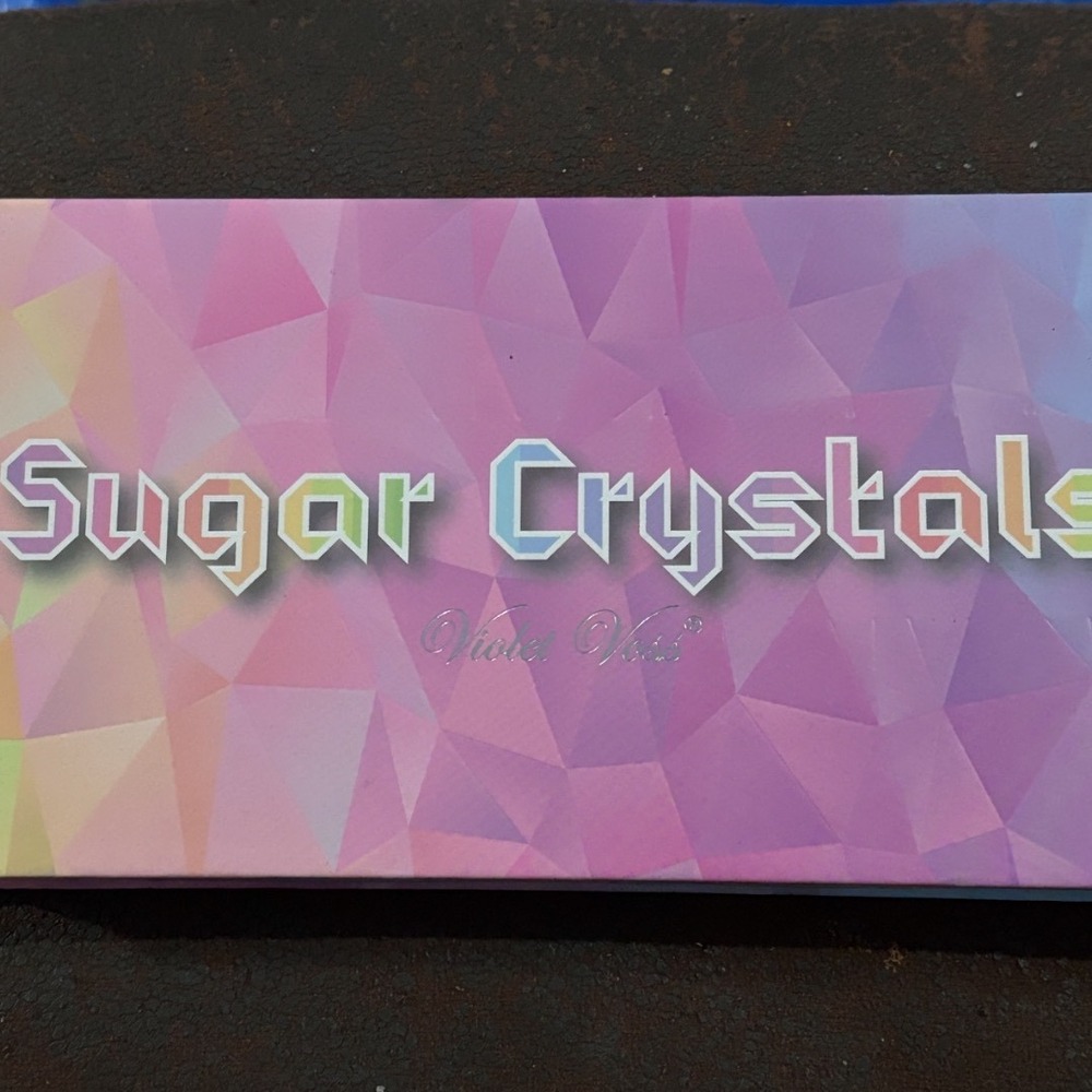 Violet Voss Sugar Crystals Eyeshadow Palette 18 Pressed Pigments Rainbow New